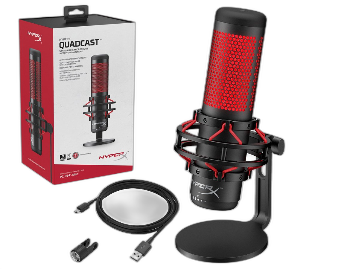 HyperX QuadCast USB Condenser Gaming Microphone