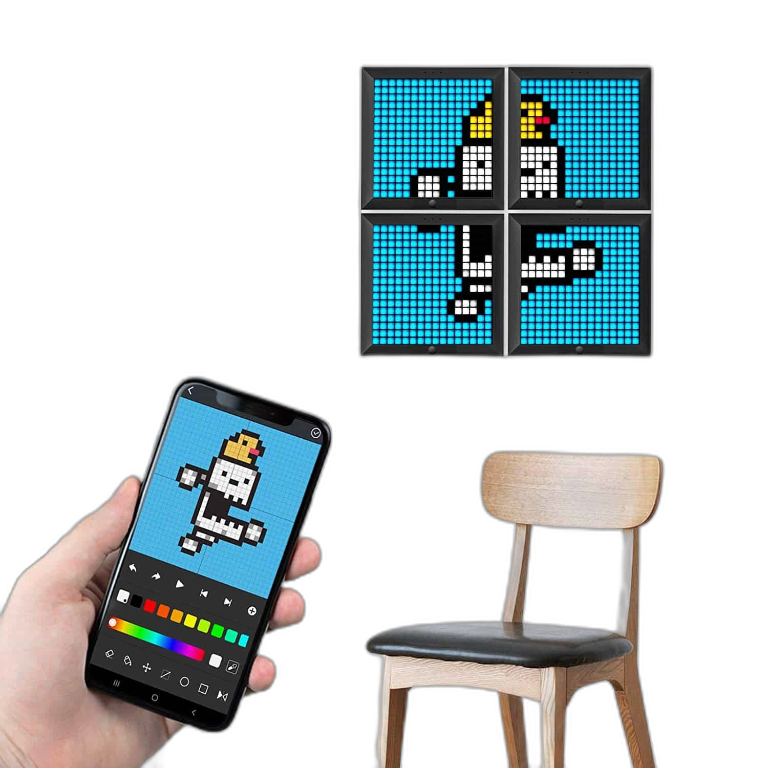 Divoom Pixoo Digital Picture Frame with Pixel Art Display