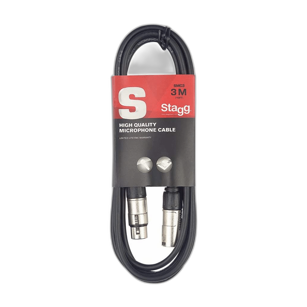 Stagg XLR to XLR Microphone Cable, 3m