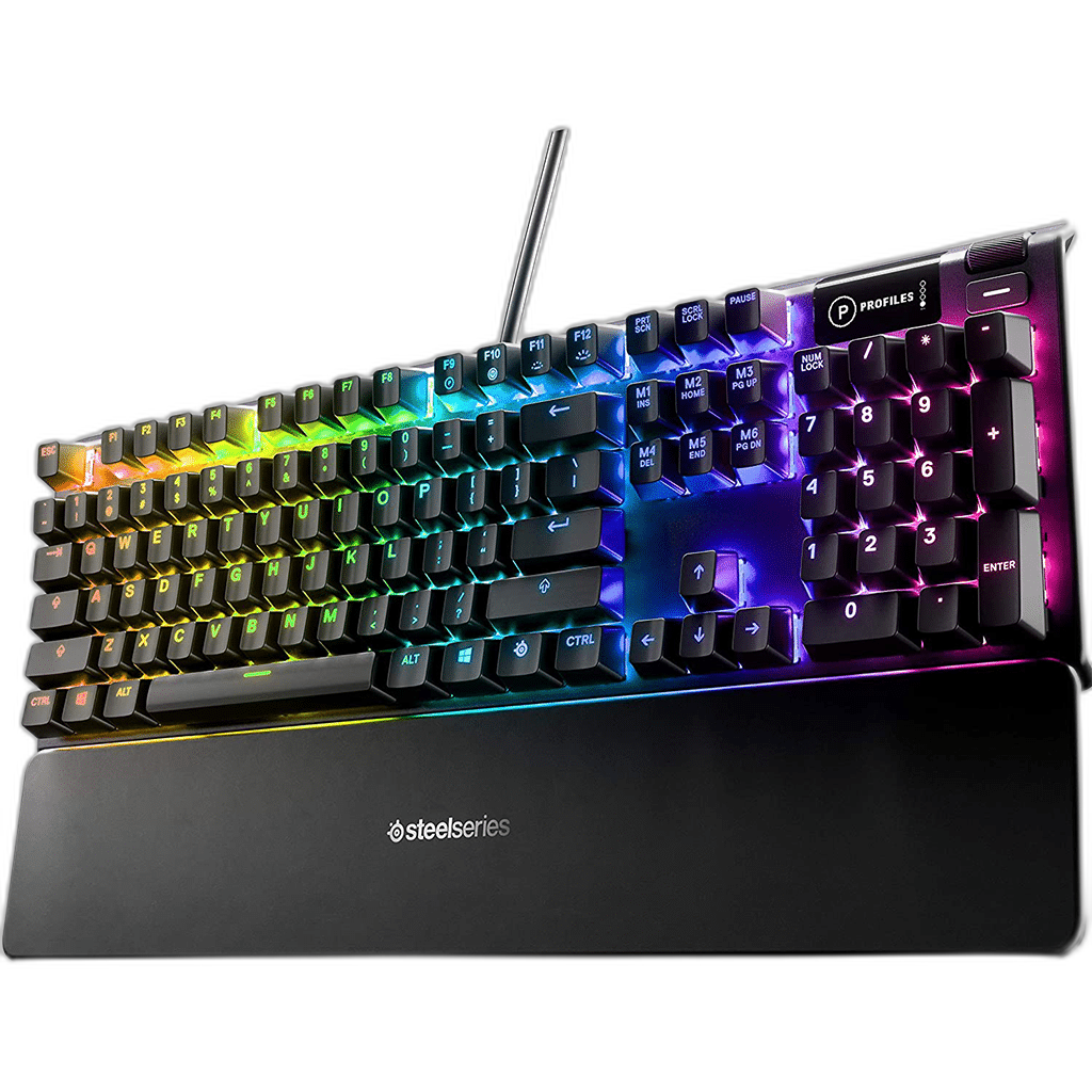 SteelSeries Apex 5 Full Size RGB Mechanical Keyboard, Black