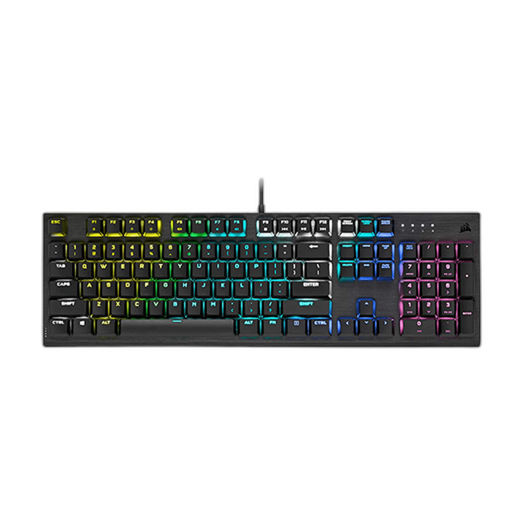 Corsair K60 RGB PRO Low Profile Mechanical Keyboard, Black