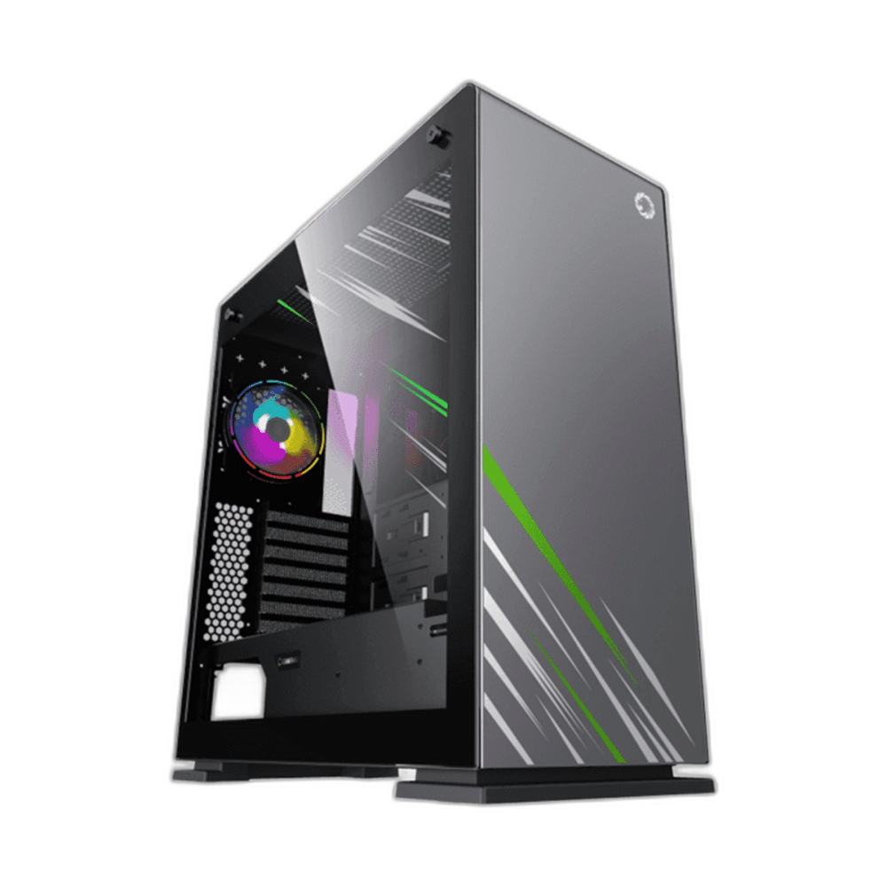 GameMax VEGA Pro E-ATX Full Tower Case with ARGB Fan, Grey