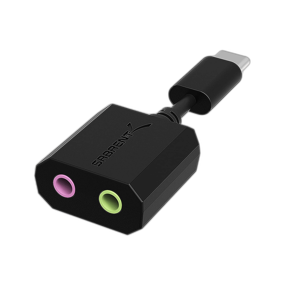 Sabrent USB Type-C external stereo sound adapter