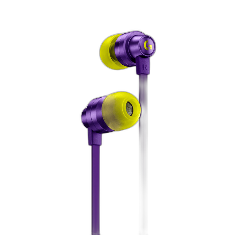 Logitech G333 Wired Gaming Earphones, 3.5MM - Purple
