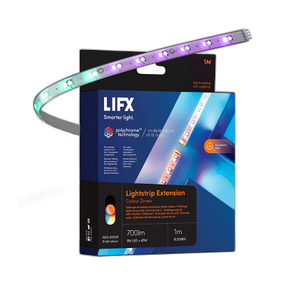 LIFX 1m Lightstrip Extension, Wi-Fi Smart RGB LED Light Strip