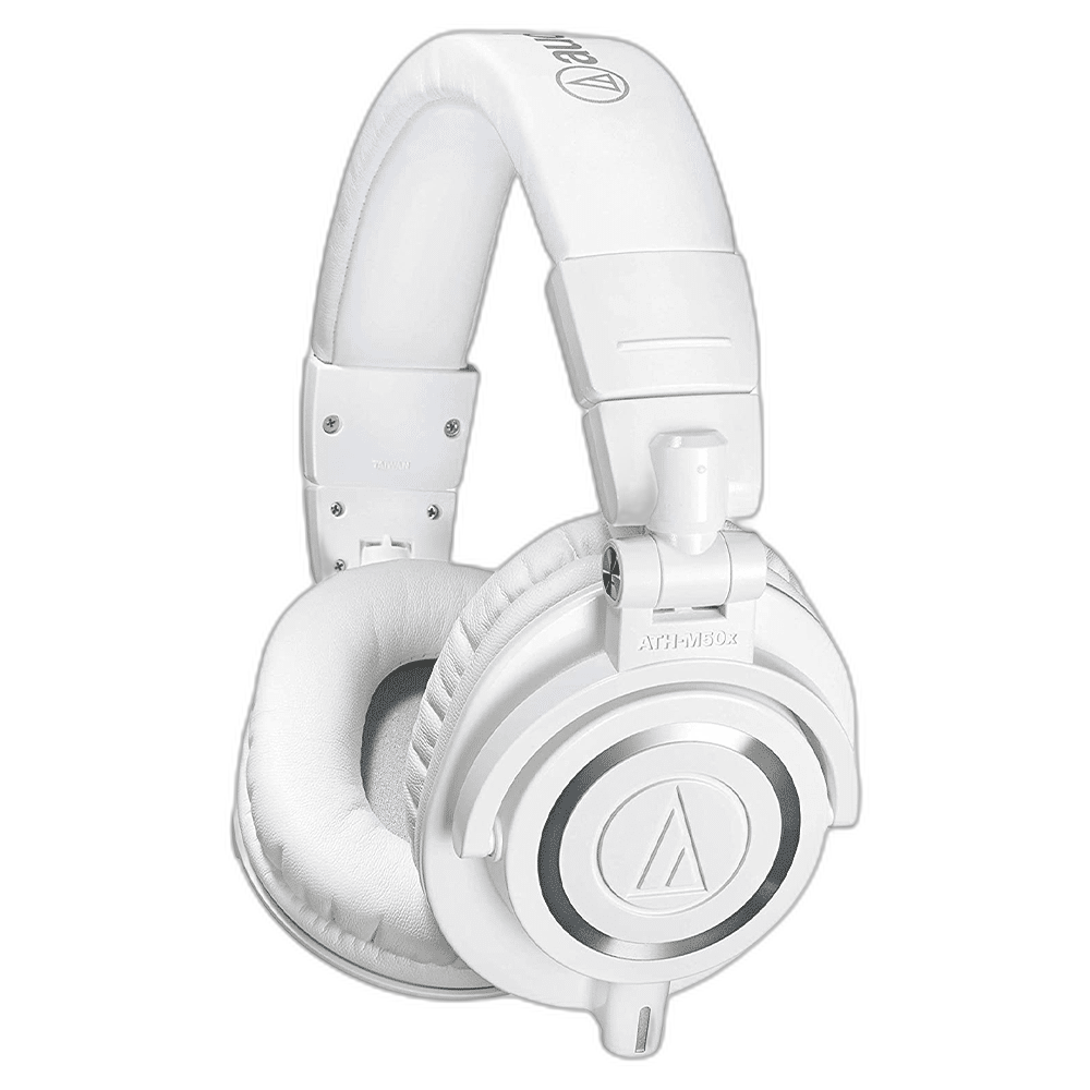 Audio-Technica ATH-M50X Studio Monitor Headphones - White