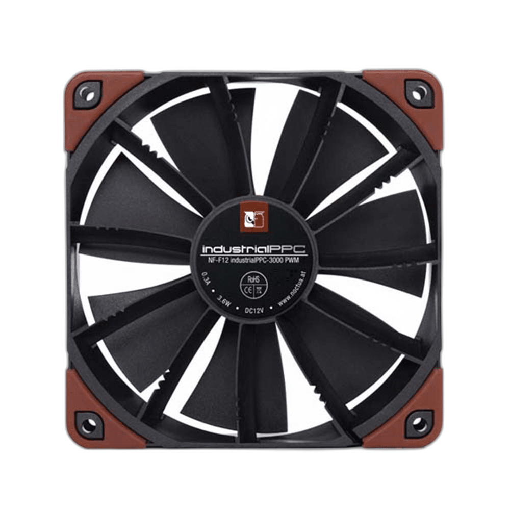 Noctua NF-F12 Industrial PPC-3000 Fan - Black