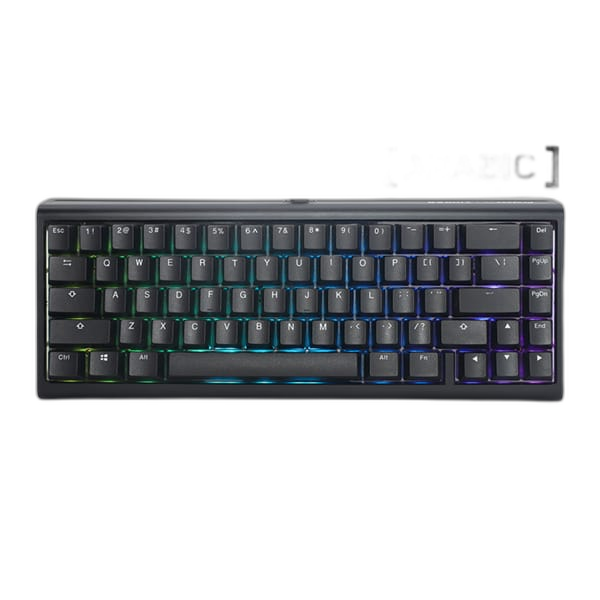 Ducky ProjectD Tinker 65 Blue Switch Hot-Swap Wired Mechanical Keyboard, Classic Black