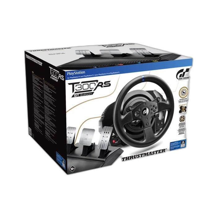 ThrustMaster T300 RS GT Steering Wheel & Pedals Set for PS5/PS4