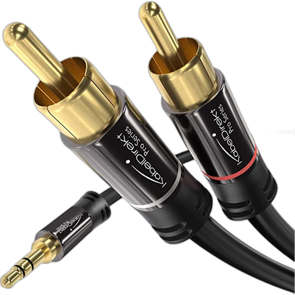 KabelDirekt 1m 3.5mm to RCA Adapter Cable