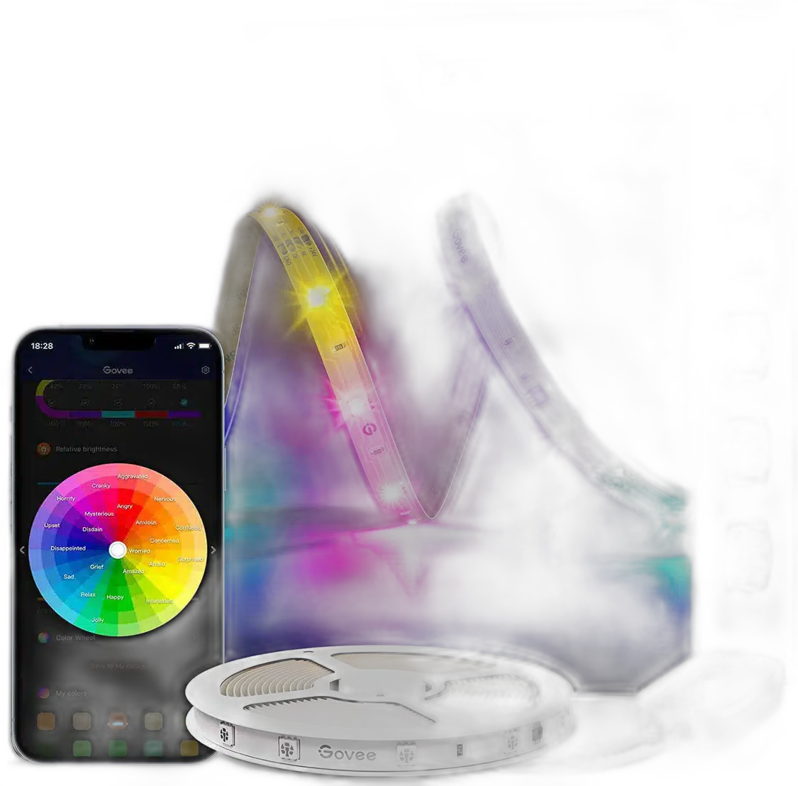 Govee RGBIC Basic Wi-Fi + Bluetooth LED Strip Lights, 5 Meter