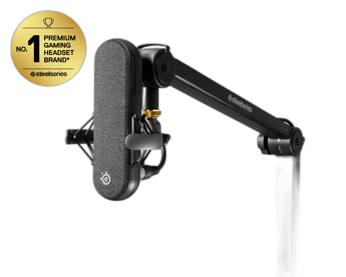 SteelSeries Alias Boom Arm, Flexible Positioning & Cable Management
