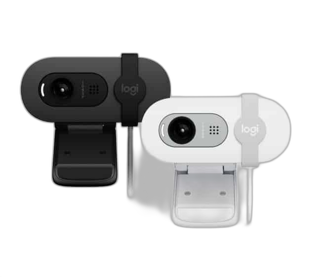 Logitech Brio 100 Full HD Webcam, 1080p Resolution
