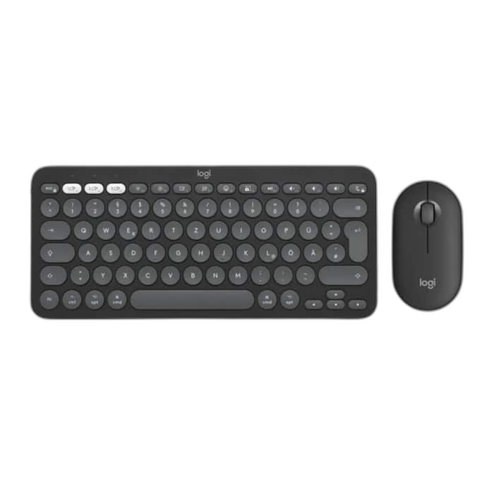 Logitech Pebble 2 Wireless Keyboard and Mouse Combo, Graphite