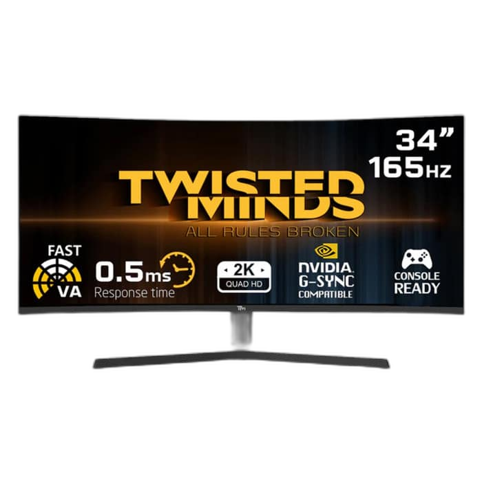 Twisted Minds 34 inch WQHD 165Hz Curved Gaming Monitor