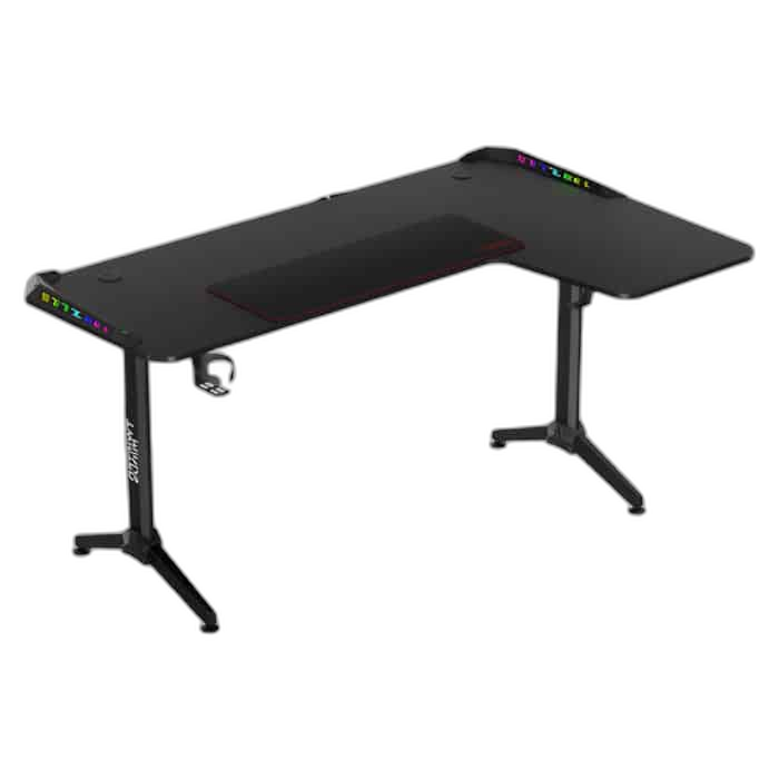 Twisted Minds WARRIOR L-Shaped RGB Gaming Desk Right Black 160*100*75cm