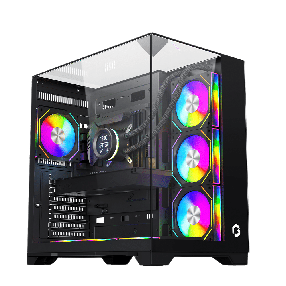 GAMEON GO-VALKYRIEI-M VaIkyriei Series Glass Mid Tower Case