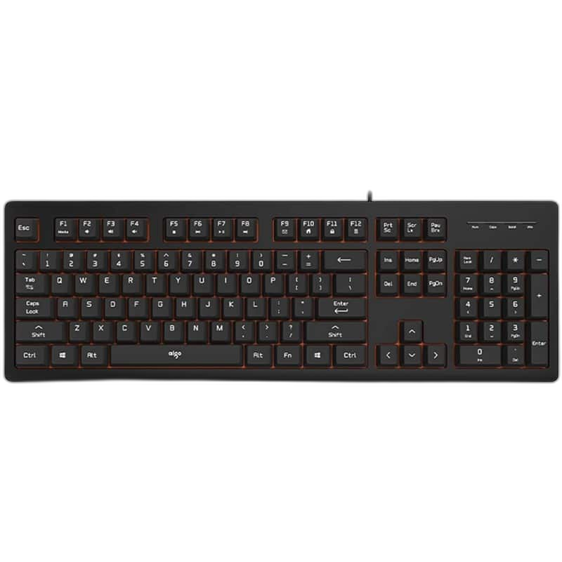 Dark Flash V600 luminous edition wired keyboard, Black