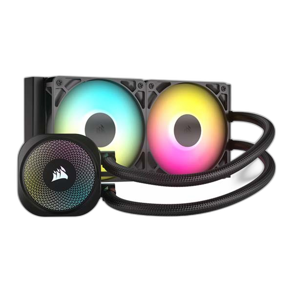 CORSAIR NAUTILUS 240 RS 2x120mm ARGB CPU Liquid Cooler - Black