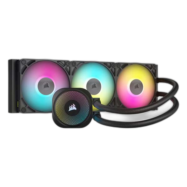 CORSAIR iCUE LINK TITAN 360 RX LCD 3x120mm CPU Liquid Cooler