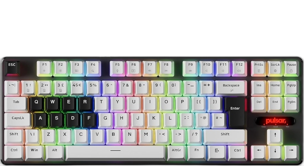 Pulsar Magnetic Wired Gaming Keyboard PCMK 2 HE ANSI White