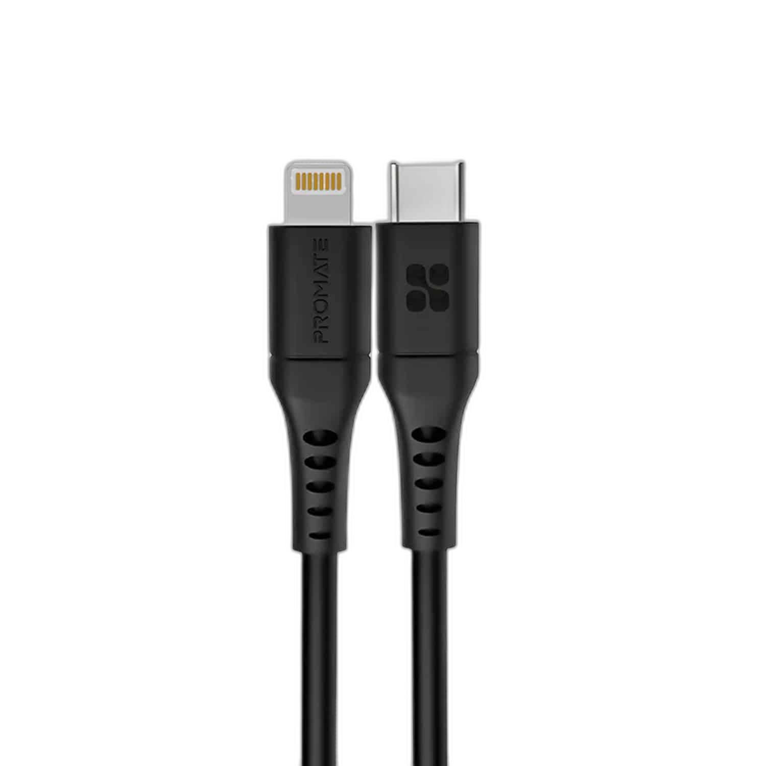 Promate PowerLink 20W USB-C to Lightning Cable, 1.2M