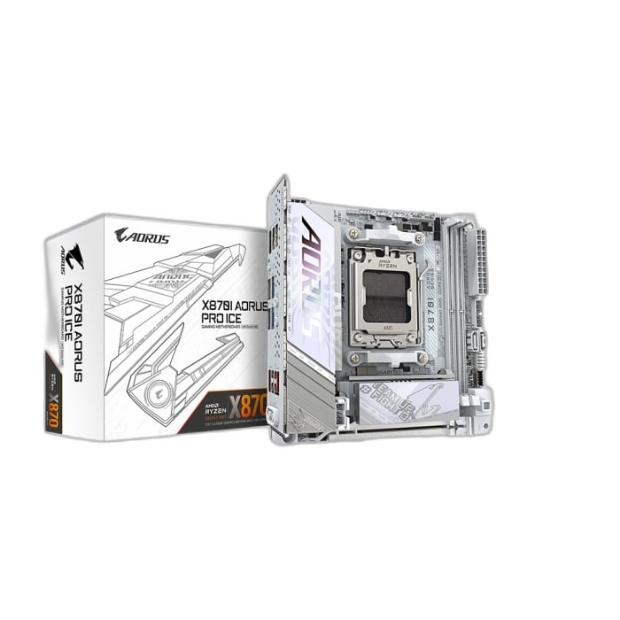 GigaByte X870I Aorus Pro Ice Wifi7 Mini-ITX Motherboard