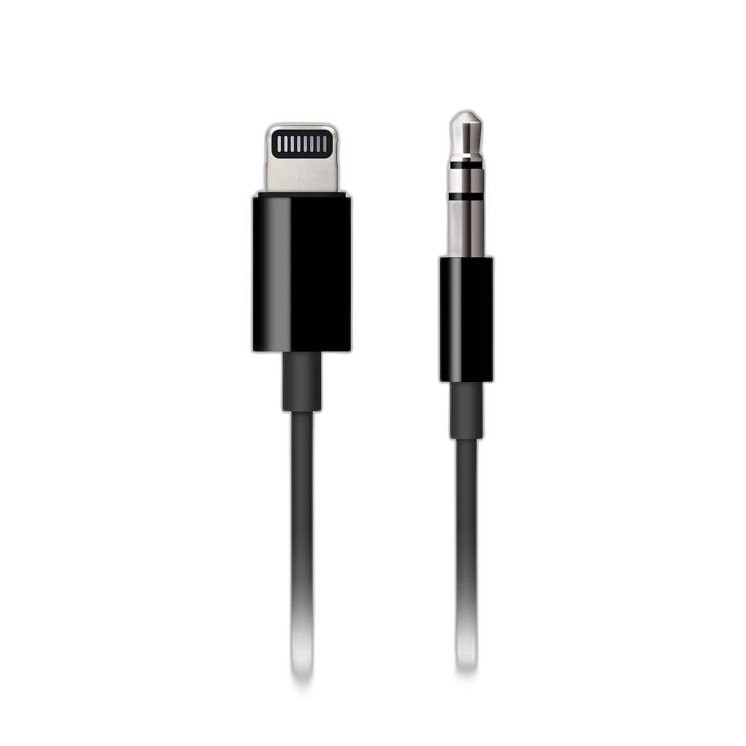 Apple Lightning to 3.5MM Audio Jack Cable, 1.2m, Black