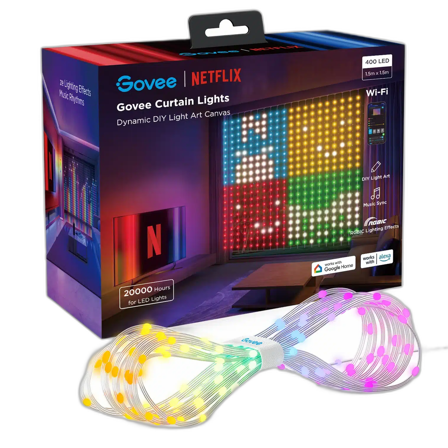 Govee H70BC RGBIC Curtain Light 1.5m x 1.5m