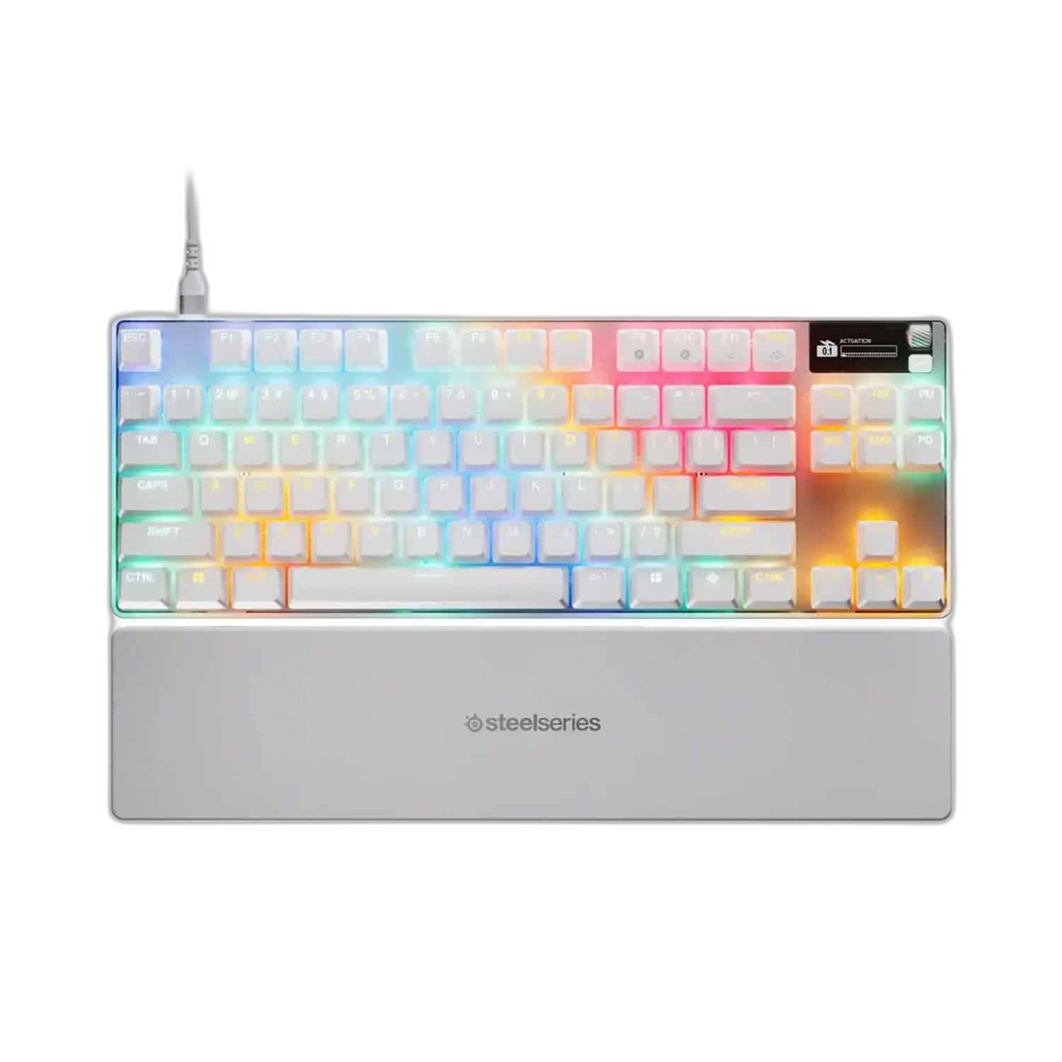 SteelSeries Apex Pro TKL Gen 3 Gaming Keyboard, White