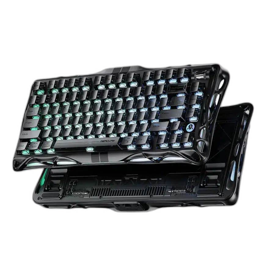 GravaStar Mercury V75 Stealth Black Gaming Keyboard, 75% Layout
