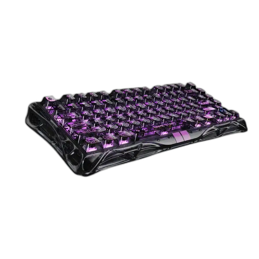 GravaStar Mercury V75 Lite Transparent Black Gaming Keyboard, 75%