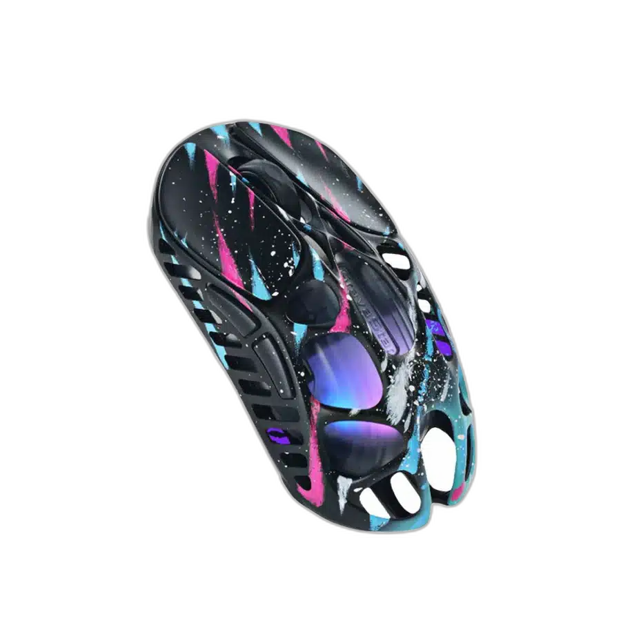 GravaStar Mercury X Pro Neon Graffiti Wireless Gaming Mouse, 49g
