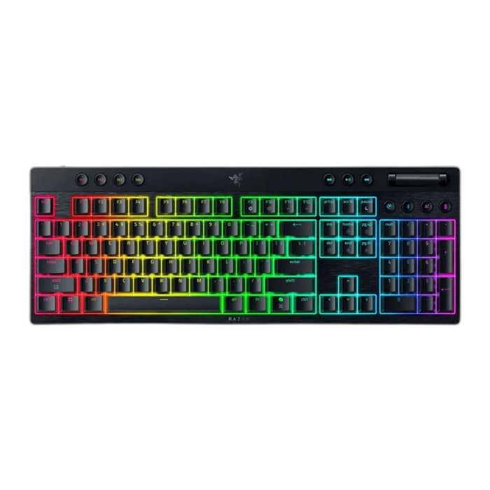 Razer BlackWidow V4 Low-Profile Wireless Gaming Keyboard, Yellow Switches