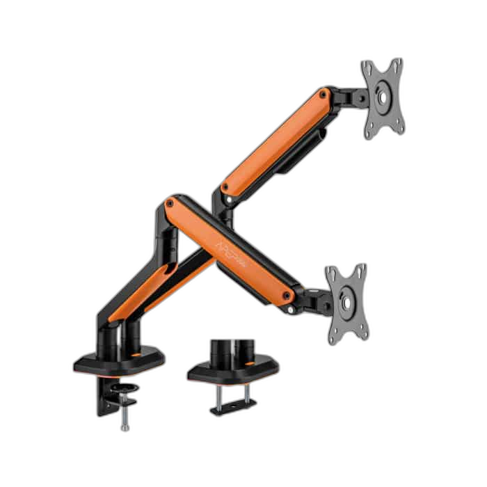 Sades APEP Dual Monitor Arm RGB 17 to 32 inch Orange