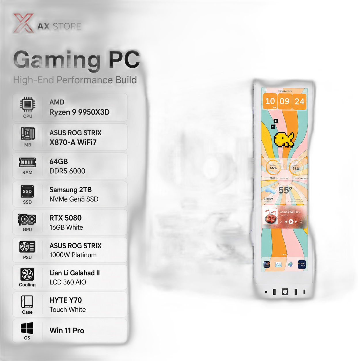Ryzen 9 9950X3D Gaming PC RTX 5080 variant