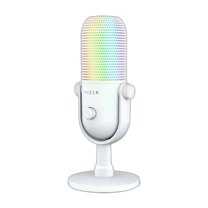 Razer Seiren V3 Chroma RGB USB Microphone, Mercury White