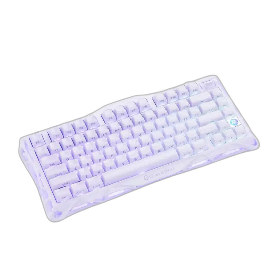 GravaStar Mercury V75 75% Hall Effect Gaming Keyboard, Lavender Purple