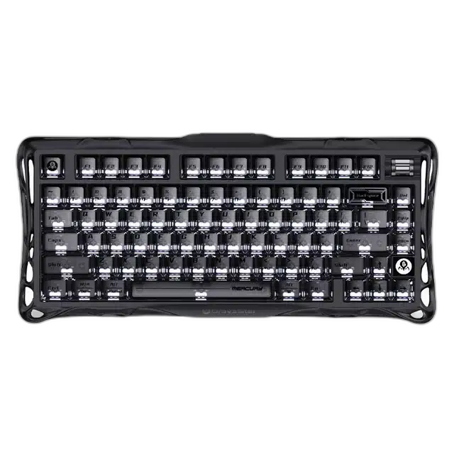 GravaStar Mercury K1 75% Wireless Mechanical Gaming Keyboard - Stealth Black