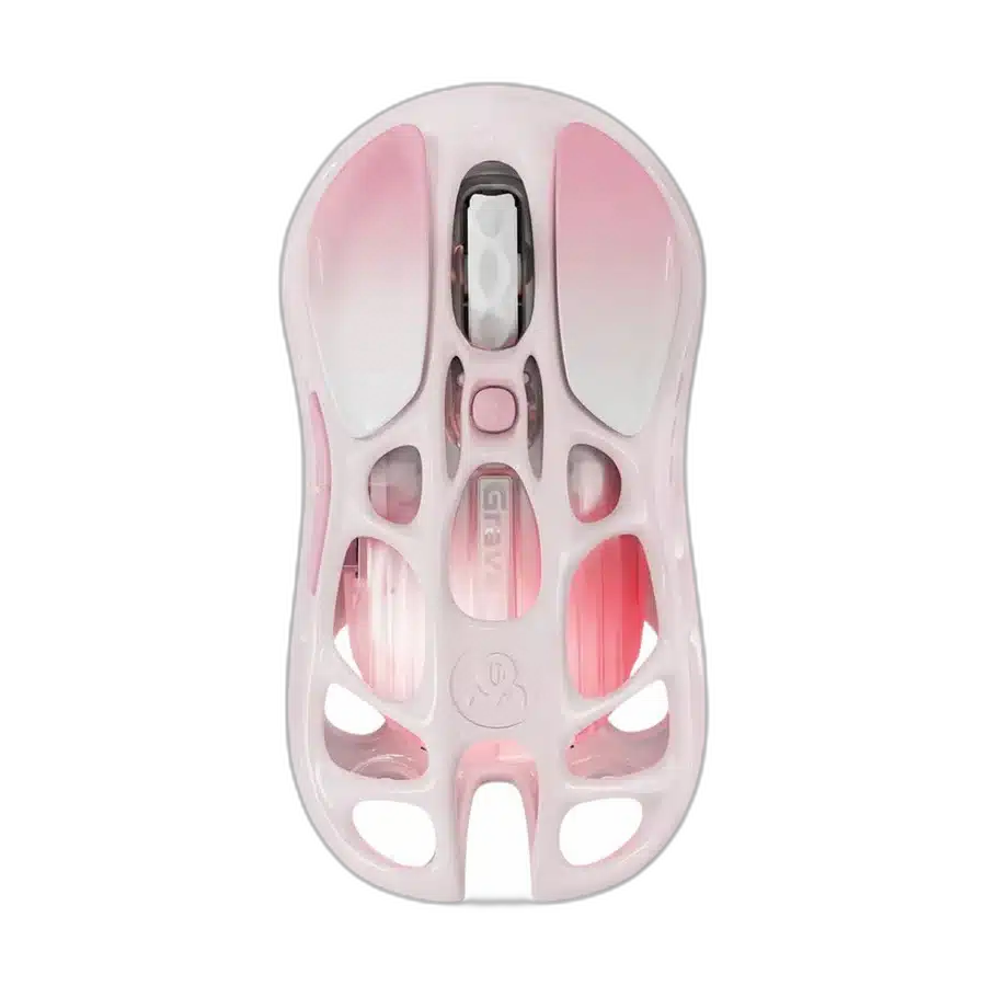 GravaStar Mercury M1 Pro Sakura Pink Wireless Gaming Mouse, 88g