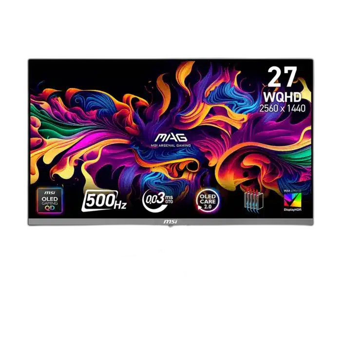 MSI MAG 272QP QD-OLED X50 27 inch WQHD 500Hz Gaming Monitor