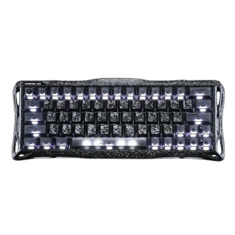 GravaStar Mercury V60 Pro 60% Hall Effect Gaming Keyboard - Cyber Frost Black