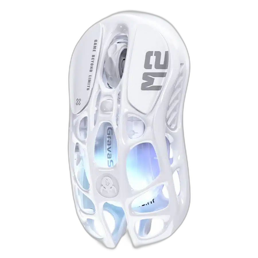 GravaStar Mercury M2 Opaline White Wireless Gaming Mouse, 68g