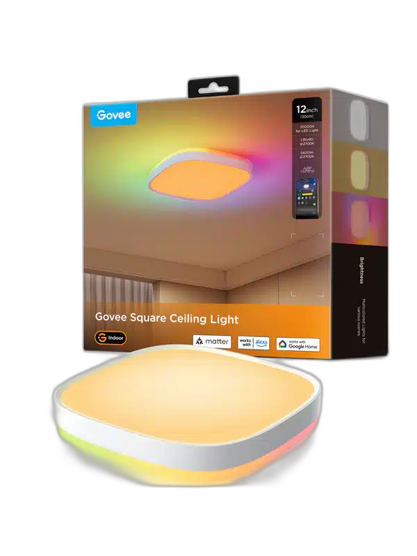 Govee H80A4 RGBWW + RGBIC Smart Square Ceiling Light - 30cm