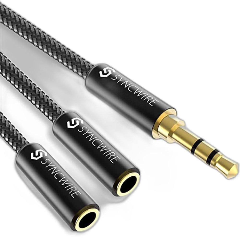 Syncwire Headphone Splitter 3.5mm Extension Cable
