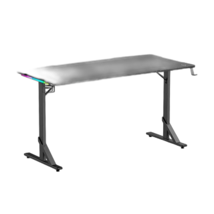 Gamertek Alpha RGB Gaming Desk Pro - Black 140x70cm Design