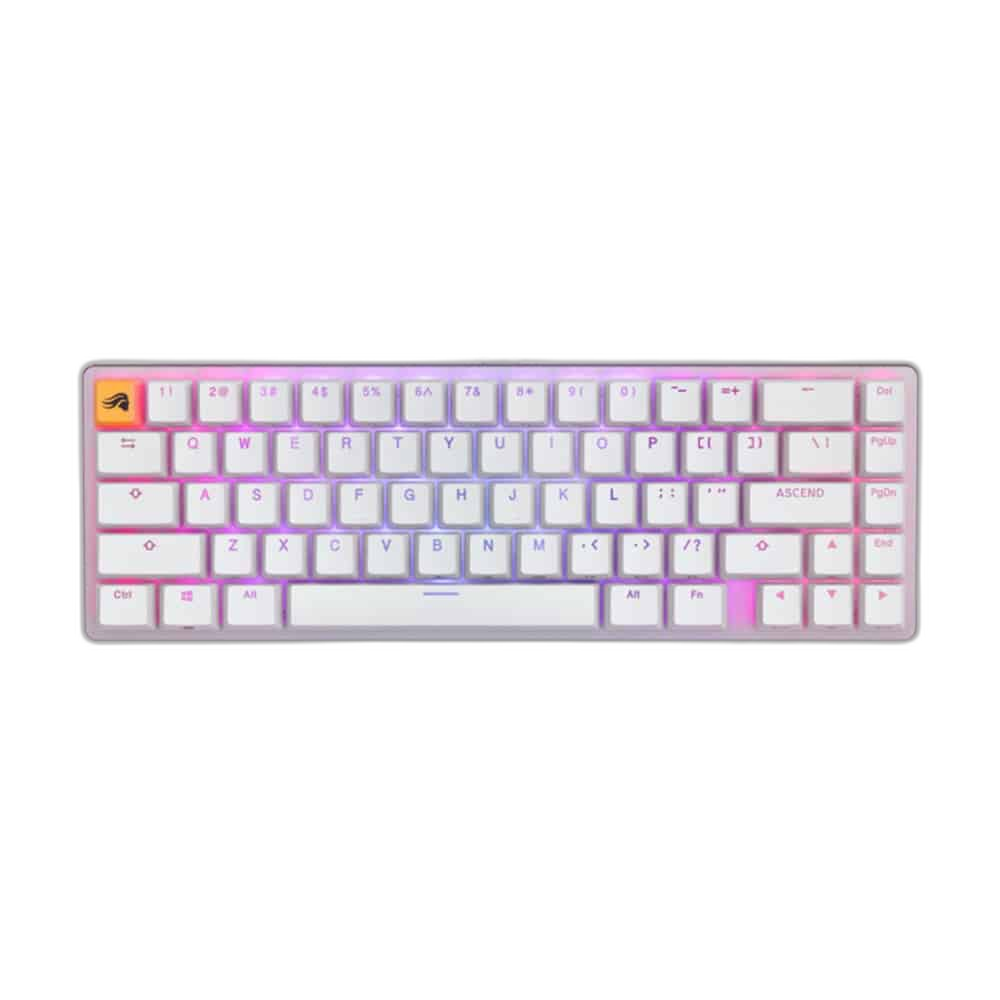Glorious GMMK2 Compact 65% Mechanical Gaming Keyboard, Black/White