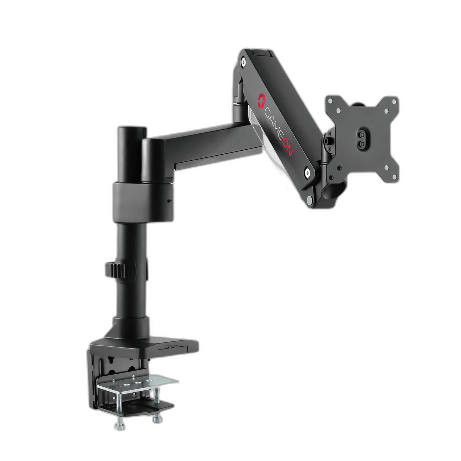 GameOn Elite Pole-Mounted Aluminum Heavy-Duty Gas Spring Monitor Arm