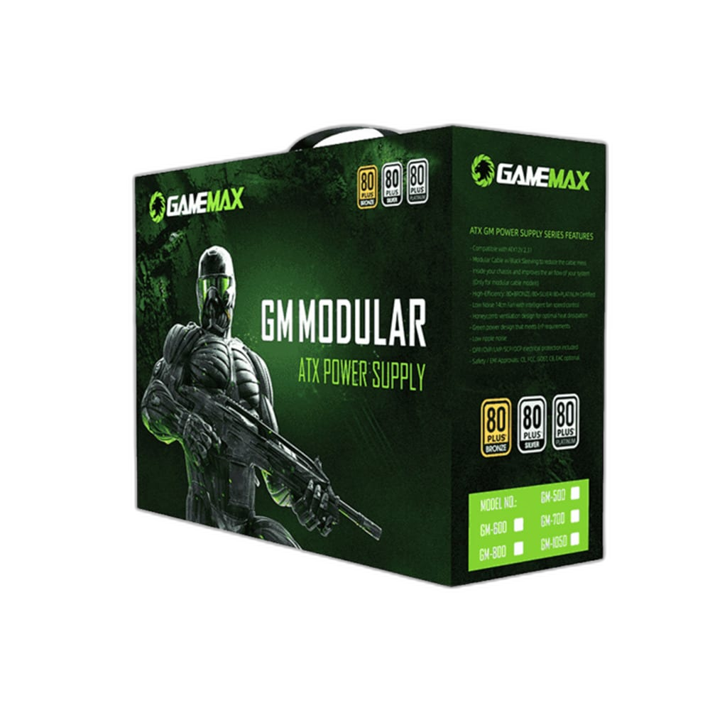 GameMax 800W 80 PLUS Bronze Modular Power Supply